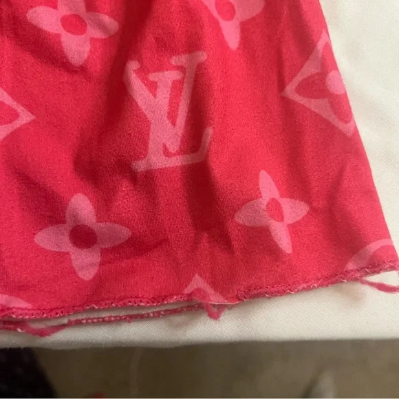 Toddler Girls Boutique Outfit Set 2T Bell Bottoms Pink Monogram + Graphic Tee - Picture 3 of 4